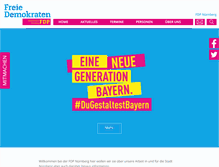 Tablet Screenshot of fdp-nuernberg.de